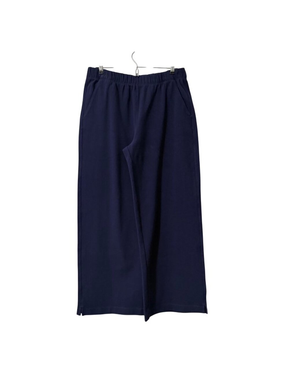 Alex Mill Navy The Scout Knit Wide Leg Pull On Pants Womens Size Medium